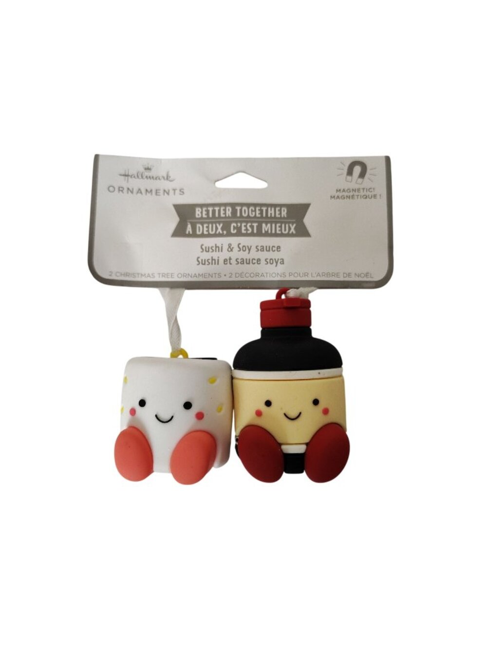 Better Together Sushi and Soy Sauce Christmas Tree Ornaments By Hallmark